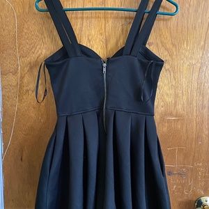 Black romper dress